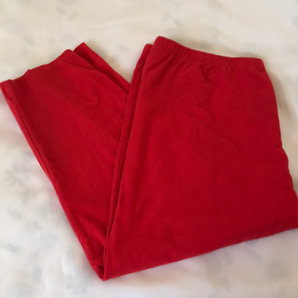 Basic red leggings - Picture 1 of 2